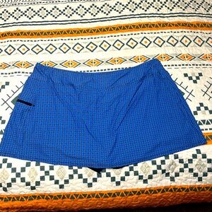 Skort bottoms. Similar to bathing suit material.